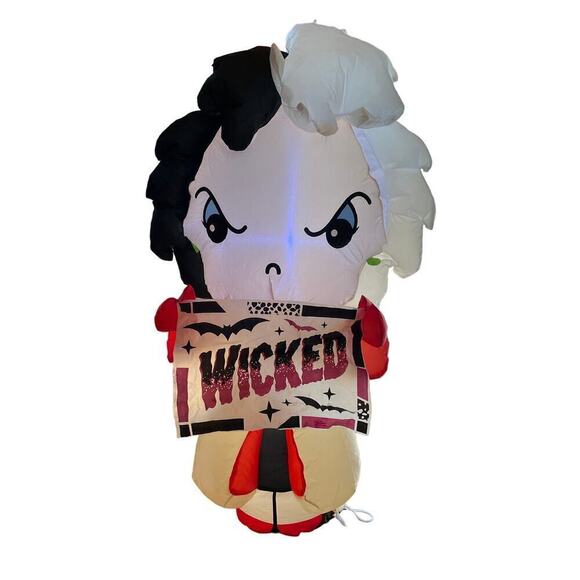 Disney Cruella De Vil Airblown Inflatable 3.5Ft. Lights up. Halloween Decor - Picture 1 of 4